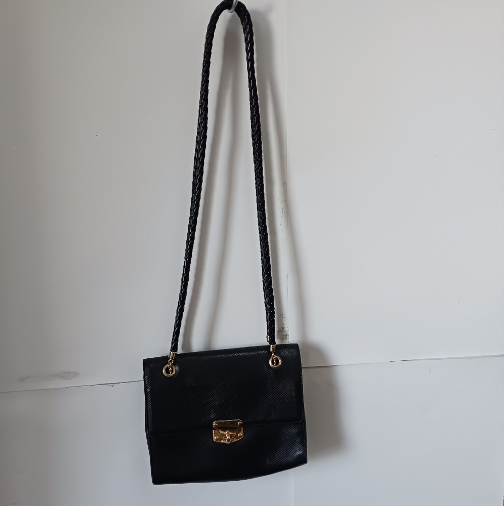 Authentic Black leather Bottega Veneta  handbag